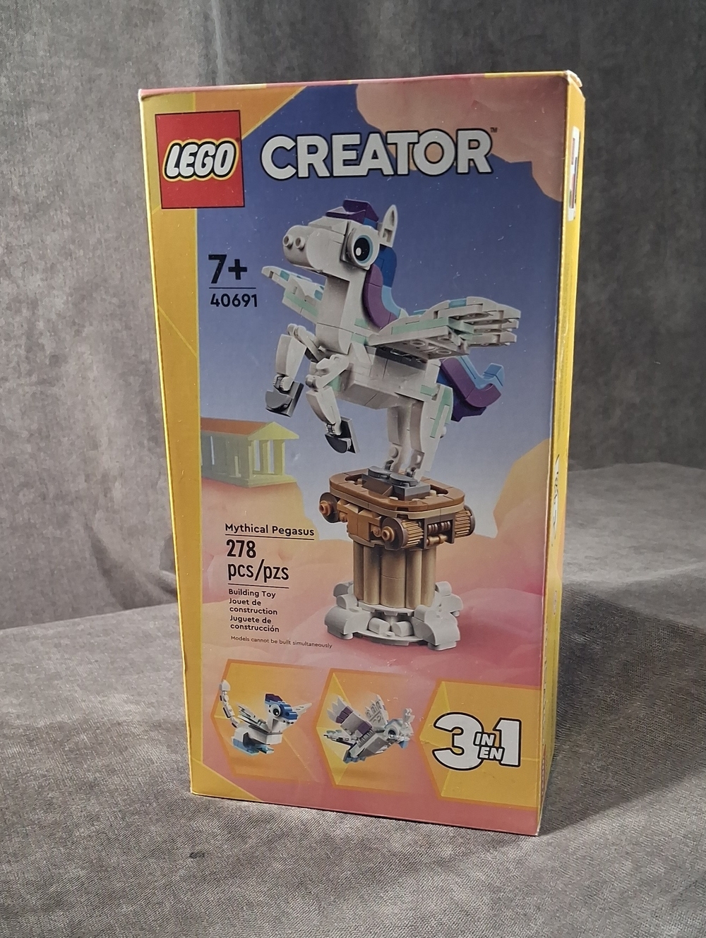 Lego Creator 3-in-1 40691 Mythical Pegasus 278 Pieces Age 7+ NEW IN BOX